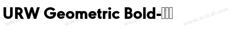 URW Geometric Bold字体转换